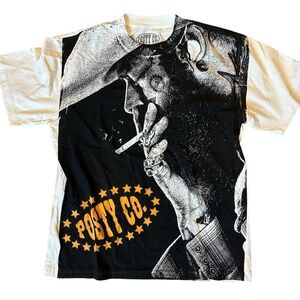 Posty Co Post Malone 2025 Big Ass Stadium Tour AOP Tee NEW - LARGE